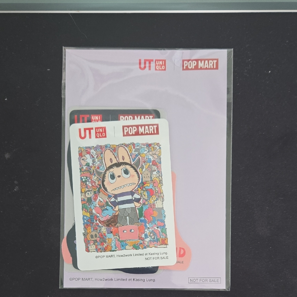 Uniqlo x Pop Mart Character Card Set with Multicolor Design